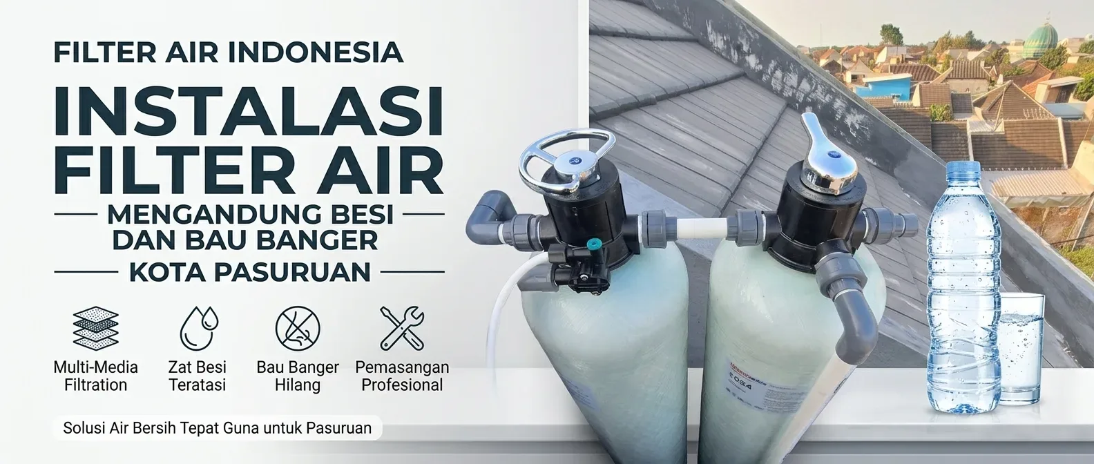 Instalasi Filter Air Kuning dan Bau Banger Kebonagung Pasuruan