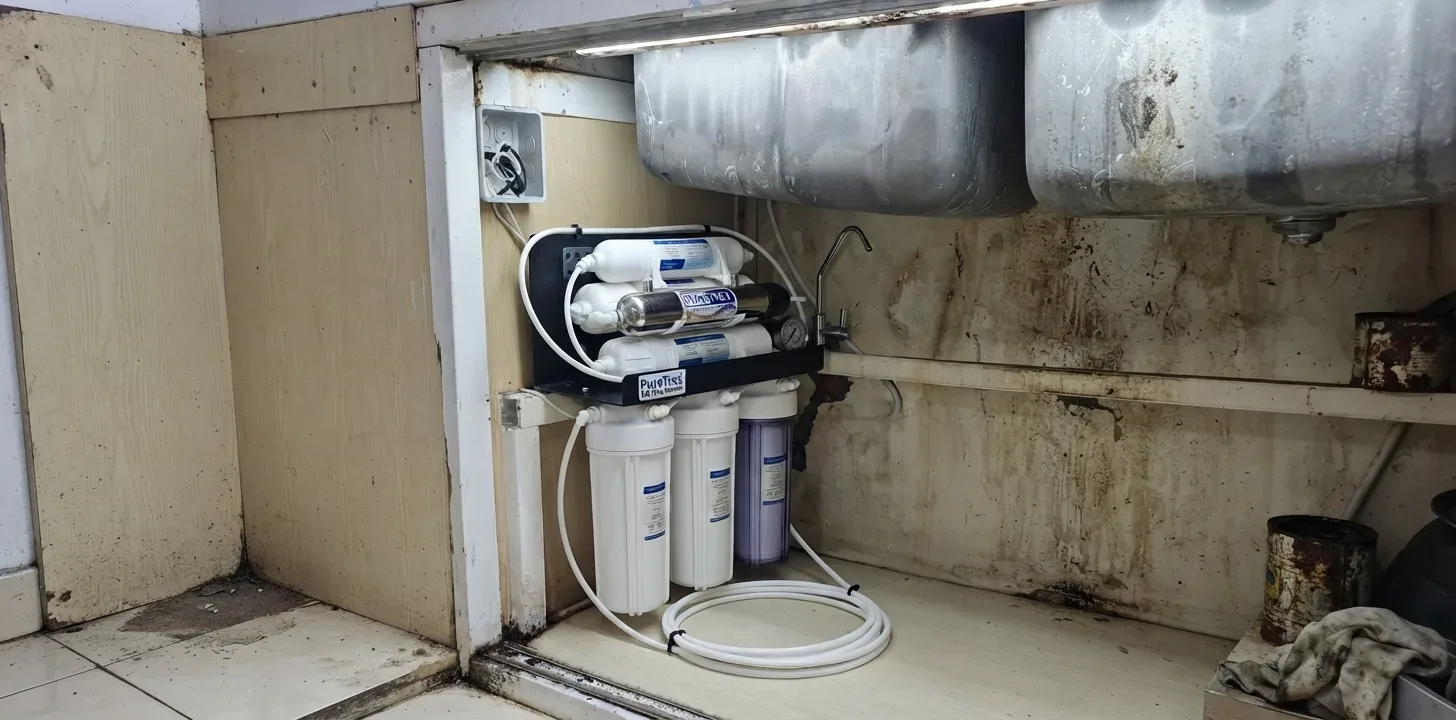Instalasi Mesin Air Siap Minum RO Kos-kosan
