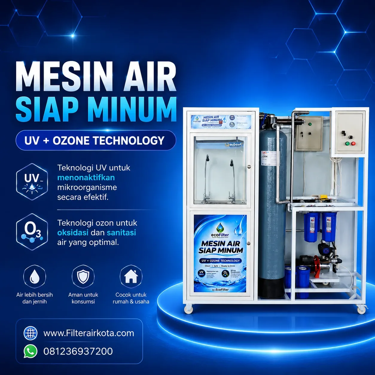 Mesin Air Siap Minum Karyawan Pabrik - Gambar 1
